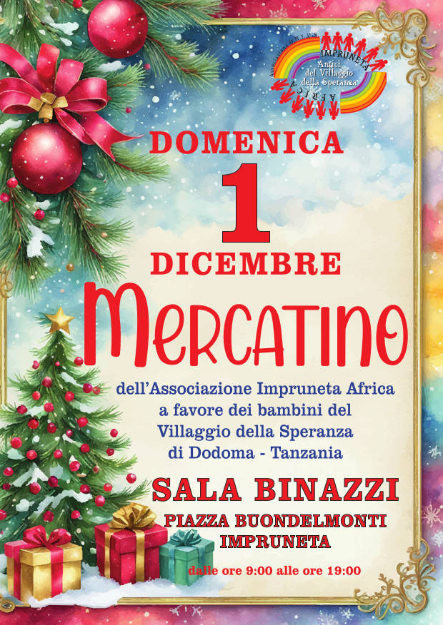 Mercatino a favore del Villaggio della Speranza di Dodoma Tanzania