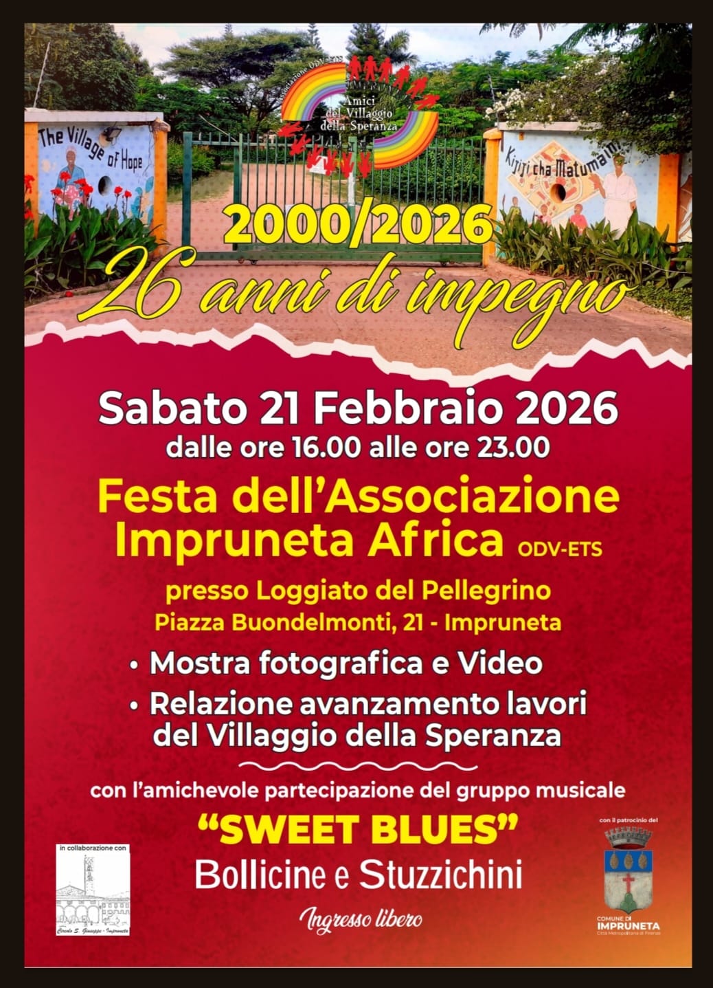 26 Anni di Impegno, Festa Ass. Impruneta Africa 2026